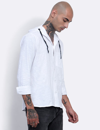 Textured Hoodie Shirt